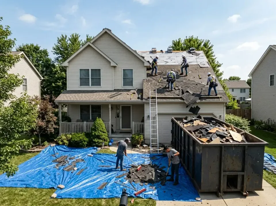 roof-replacement-debris-remova-004 — frequently asked questions, Cheapest Dumpster Rentals in Pleasant Run, OH